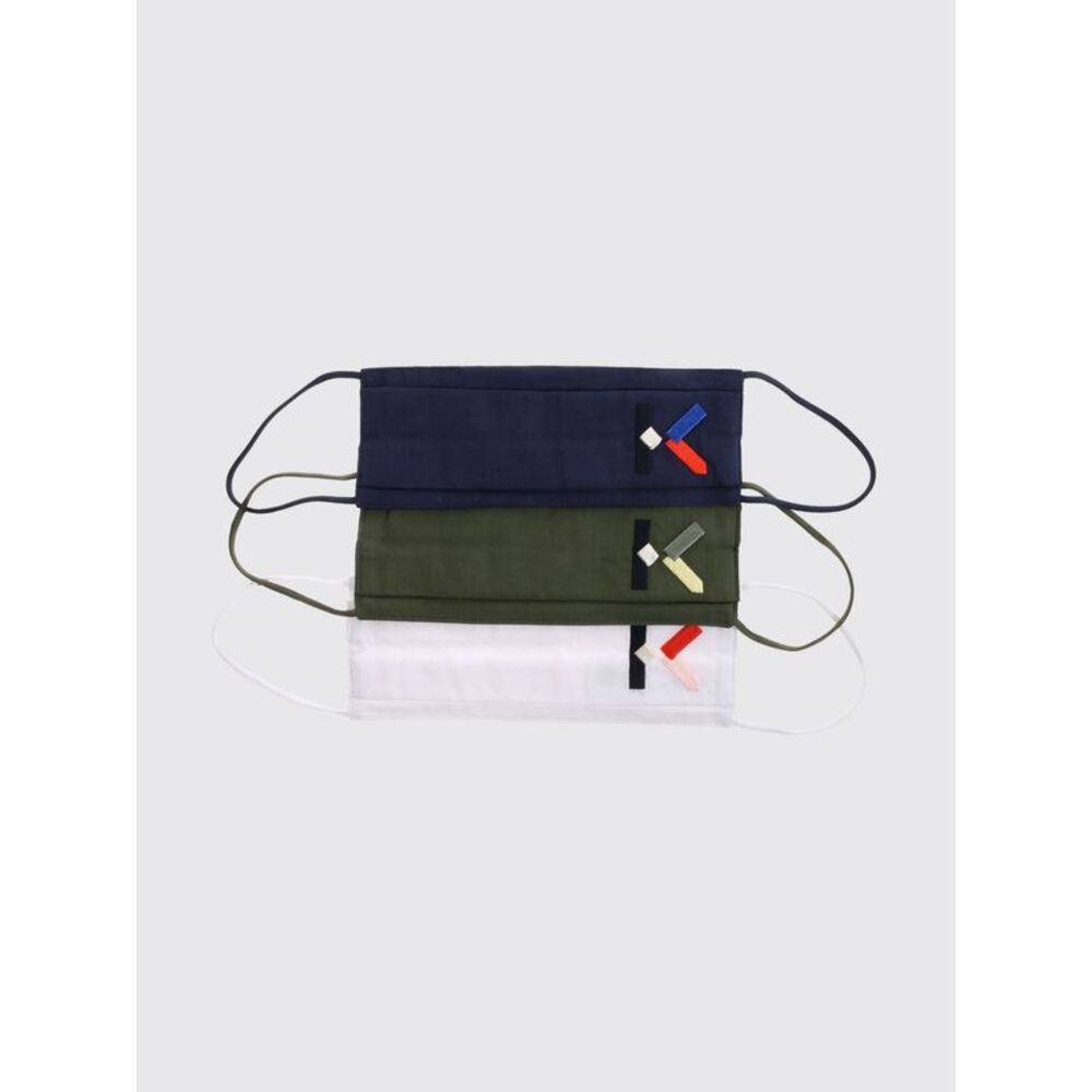 Kenzo Men Set Of 3 Cotton Face Masks Kenzo With Embroidered Logo